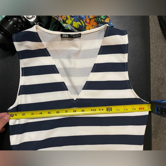 Zara nautical navy blue white body large - Picture 6 of 6